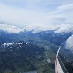 Flugwegposition um 12:42:53: Aufgenommen in der Nähe von Gemeinde Liezen, Liezen, Österreich in 2840 Meter